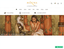 Tablet Screenshot of mantraherbal.com